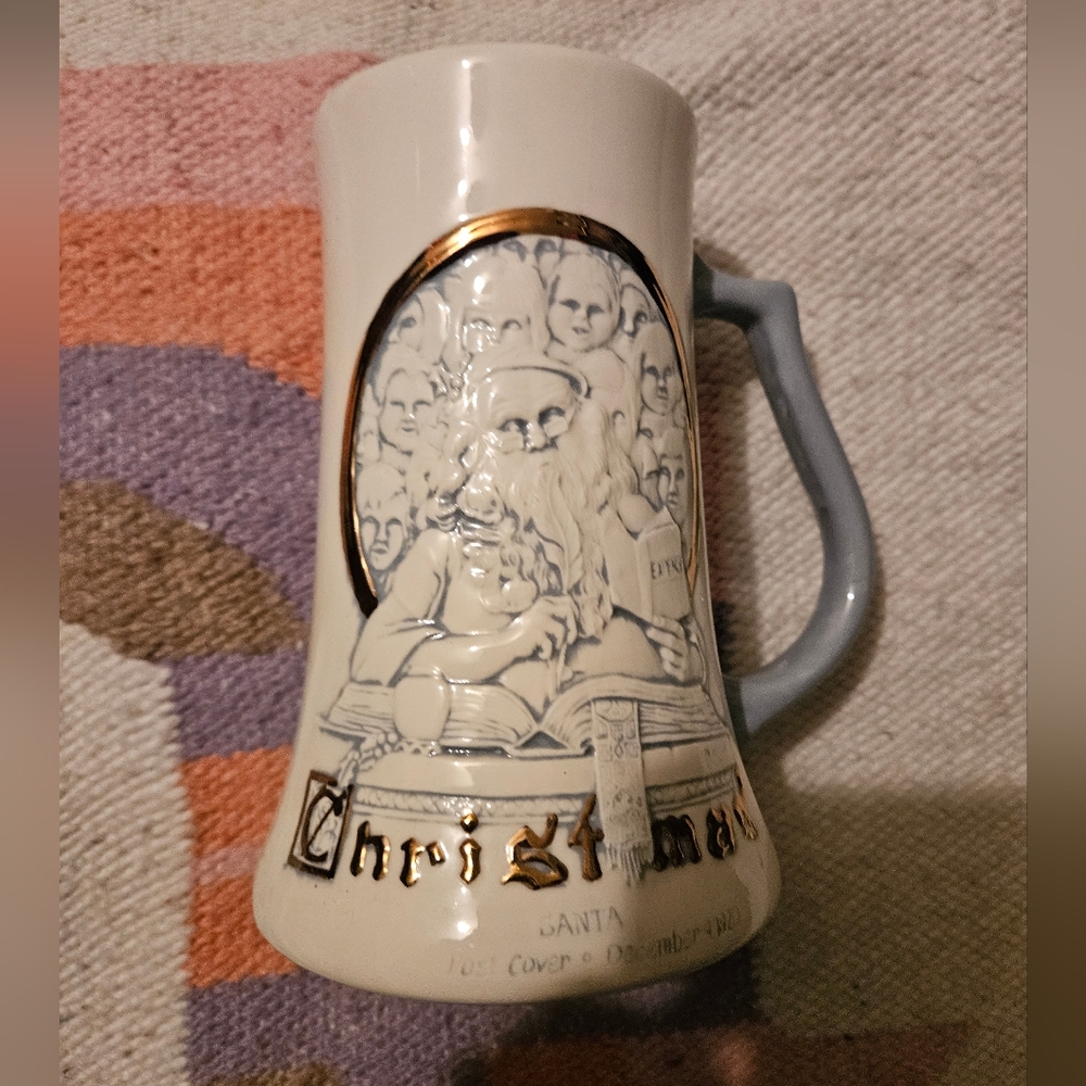 German 1983 Christmas Stein Mug post cover December 21, 1935
